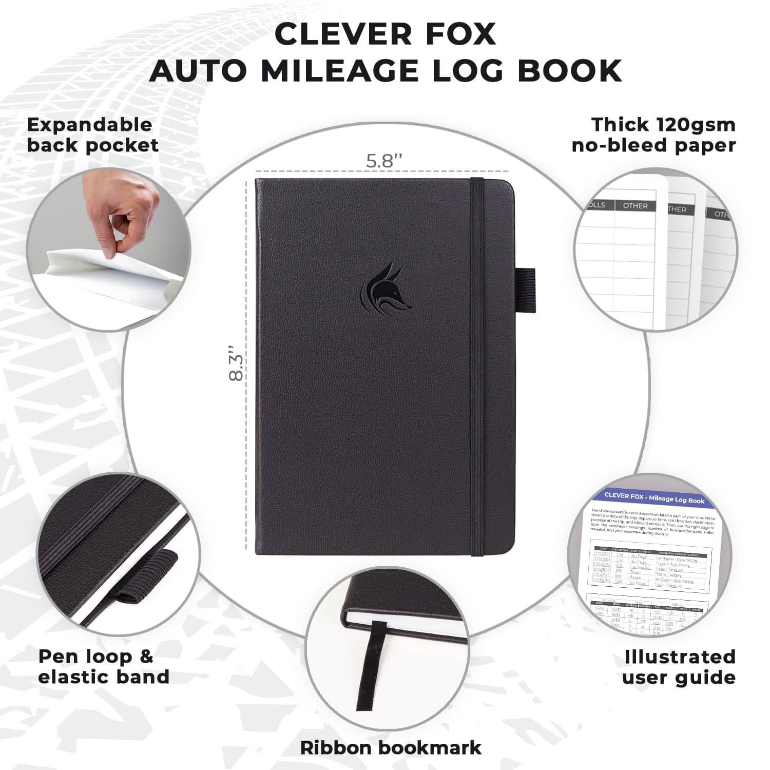 Auto Mileage Log Book