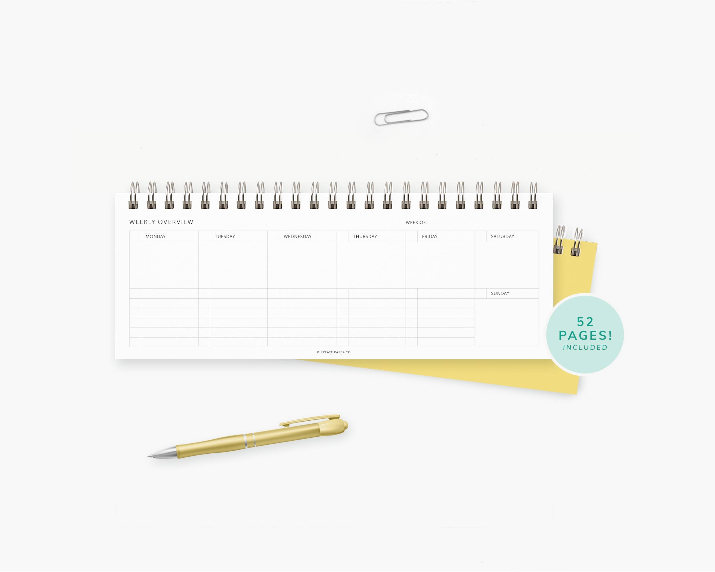Weekly Keyboard Planner, Weekly Planners