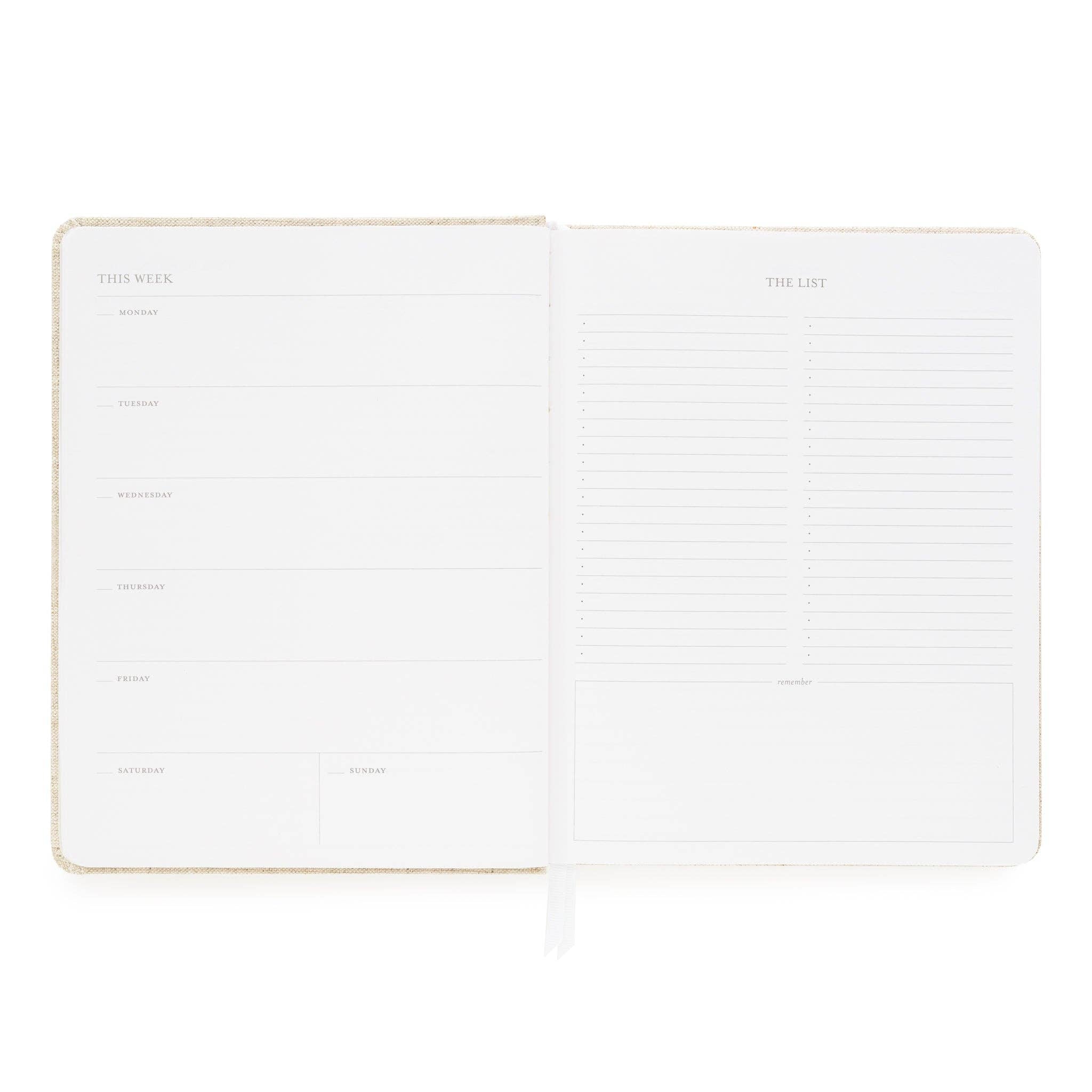 Undated Weekly Planner, Sage