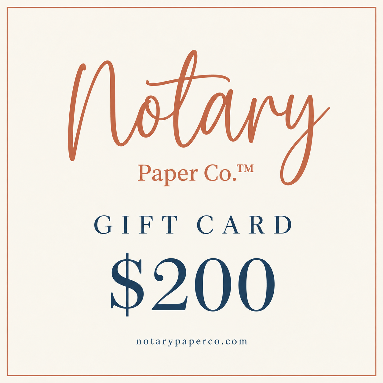 Notary Paper Co. Gift Card
