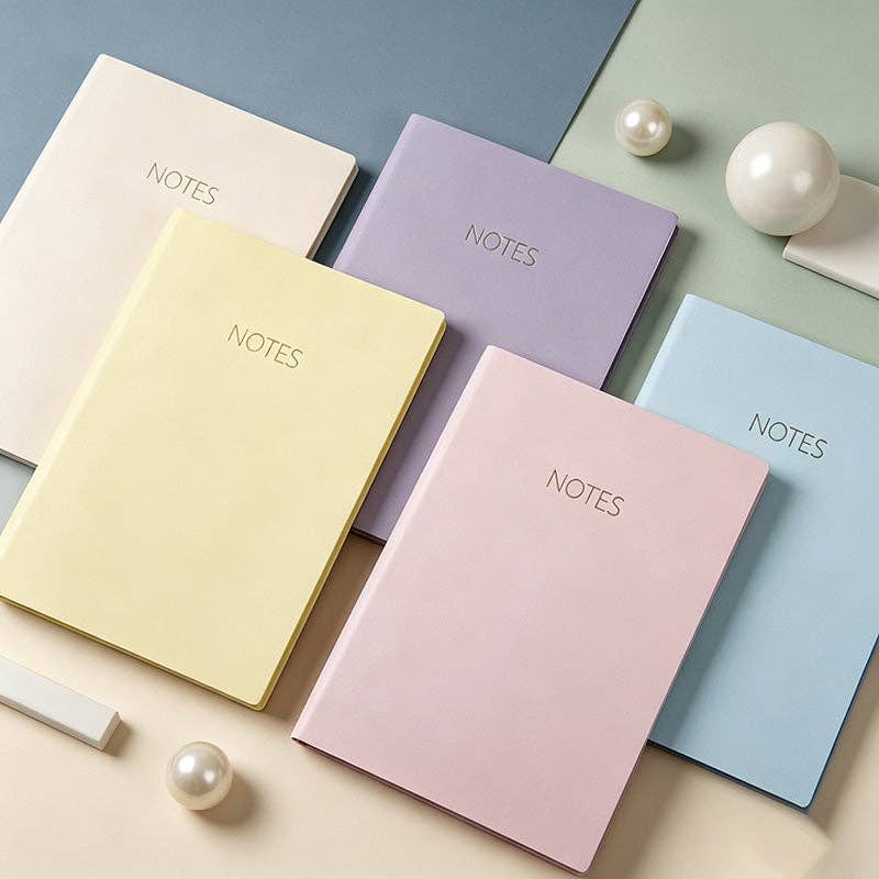 Premium A5 Morandi Softcover Notebook - Minimalist Lined Journal