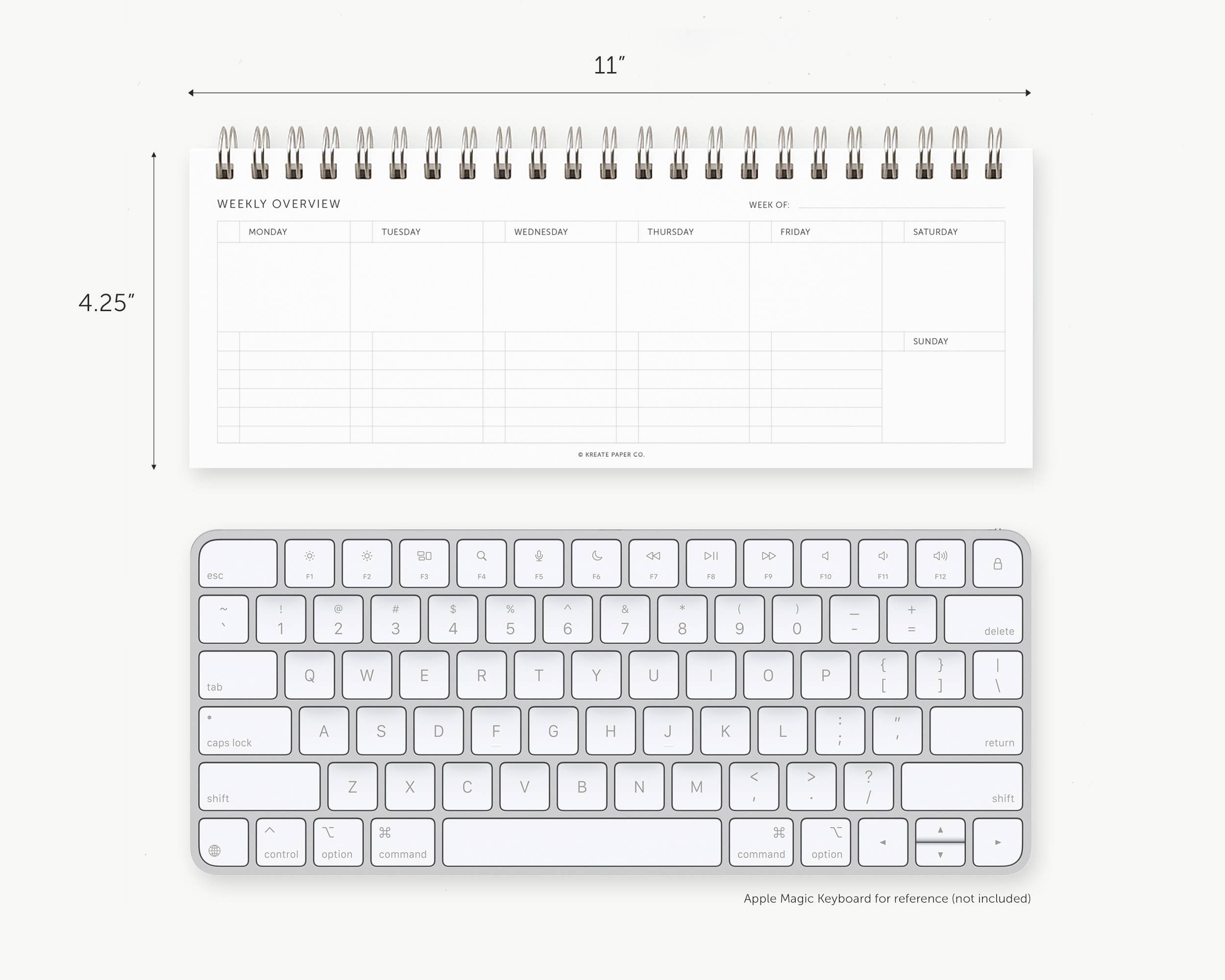 Weekly Keyboard Planner, Weekly Planners