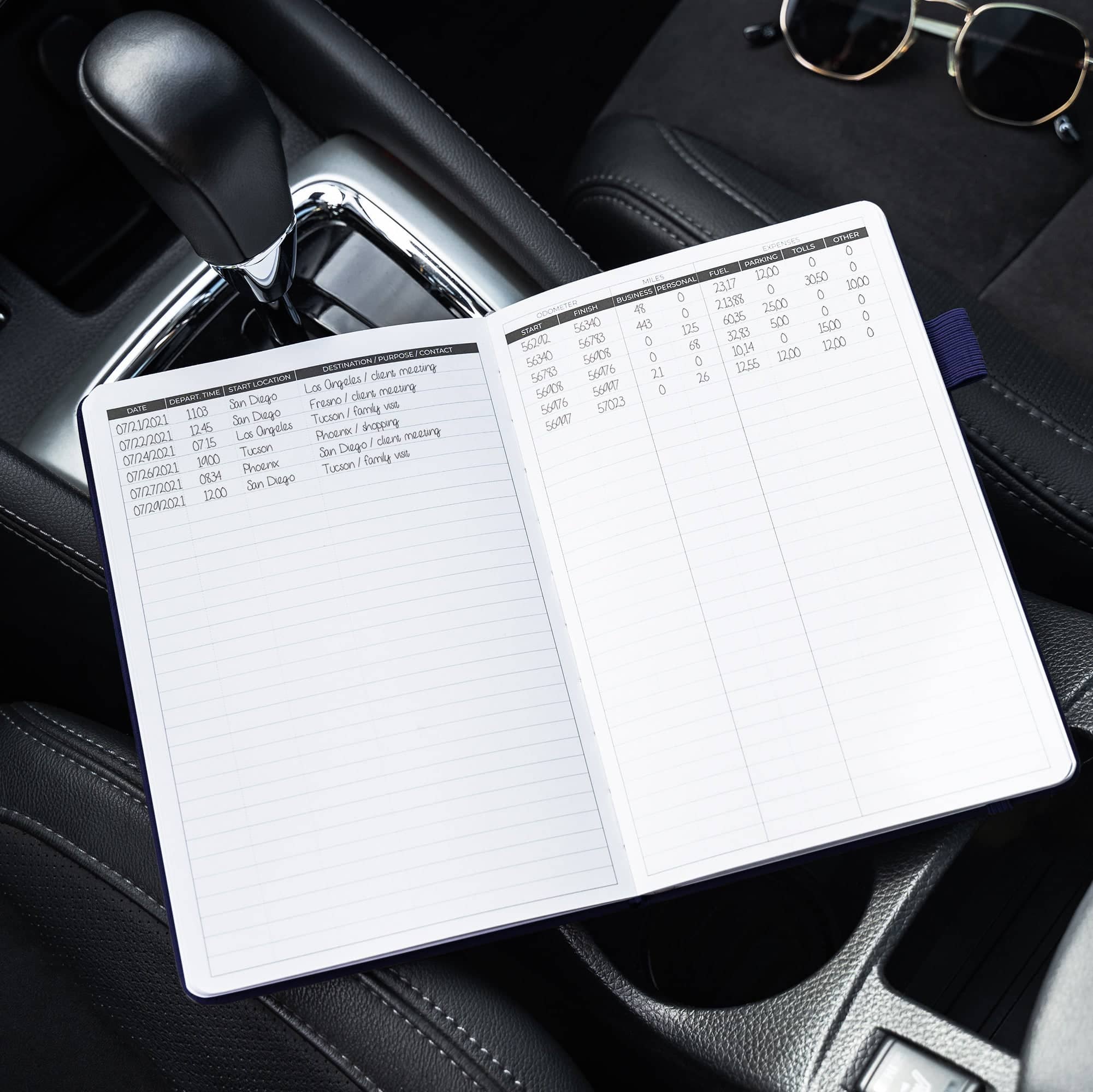 Auto Mileage Log Book