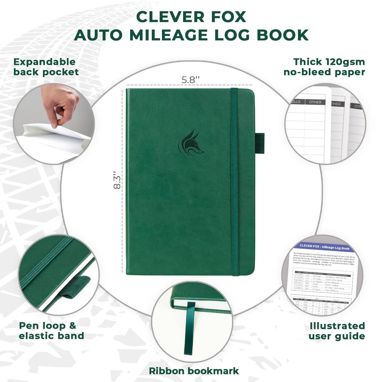 Auto Mileage Log Book