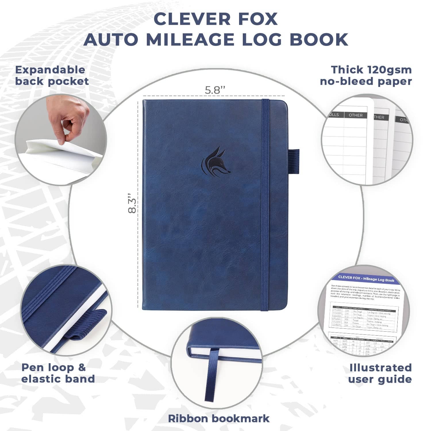 Auto Mileage Log Book