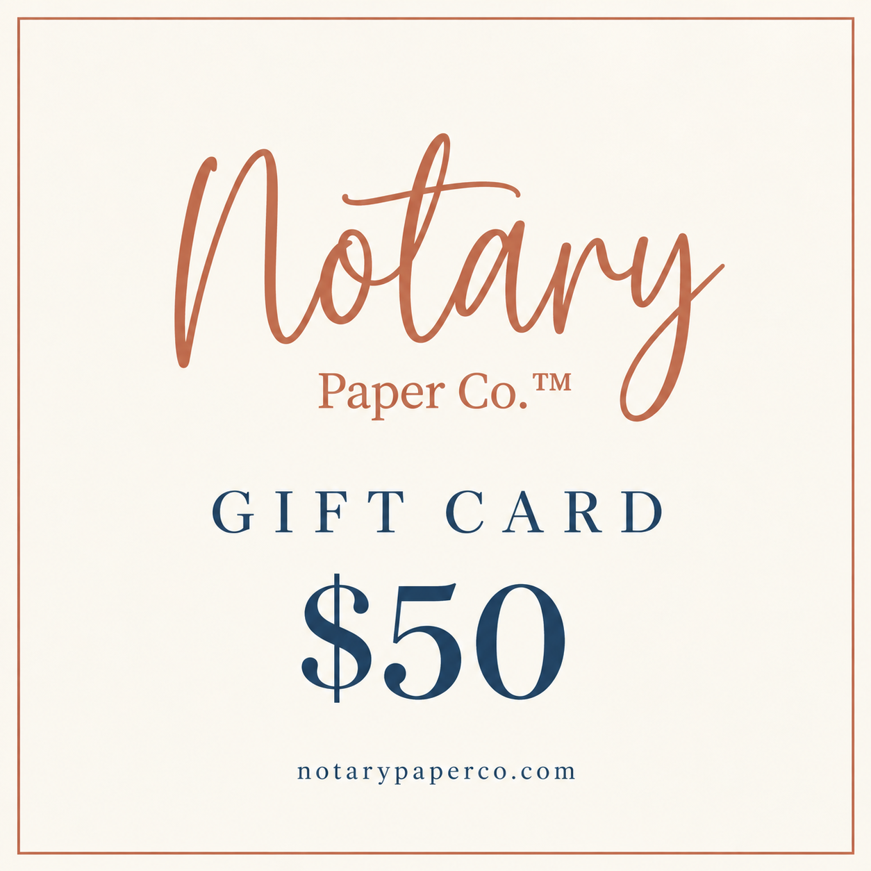 Notary Paper Co. Gift Card