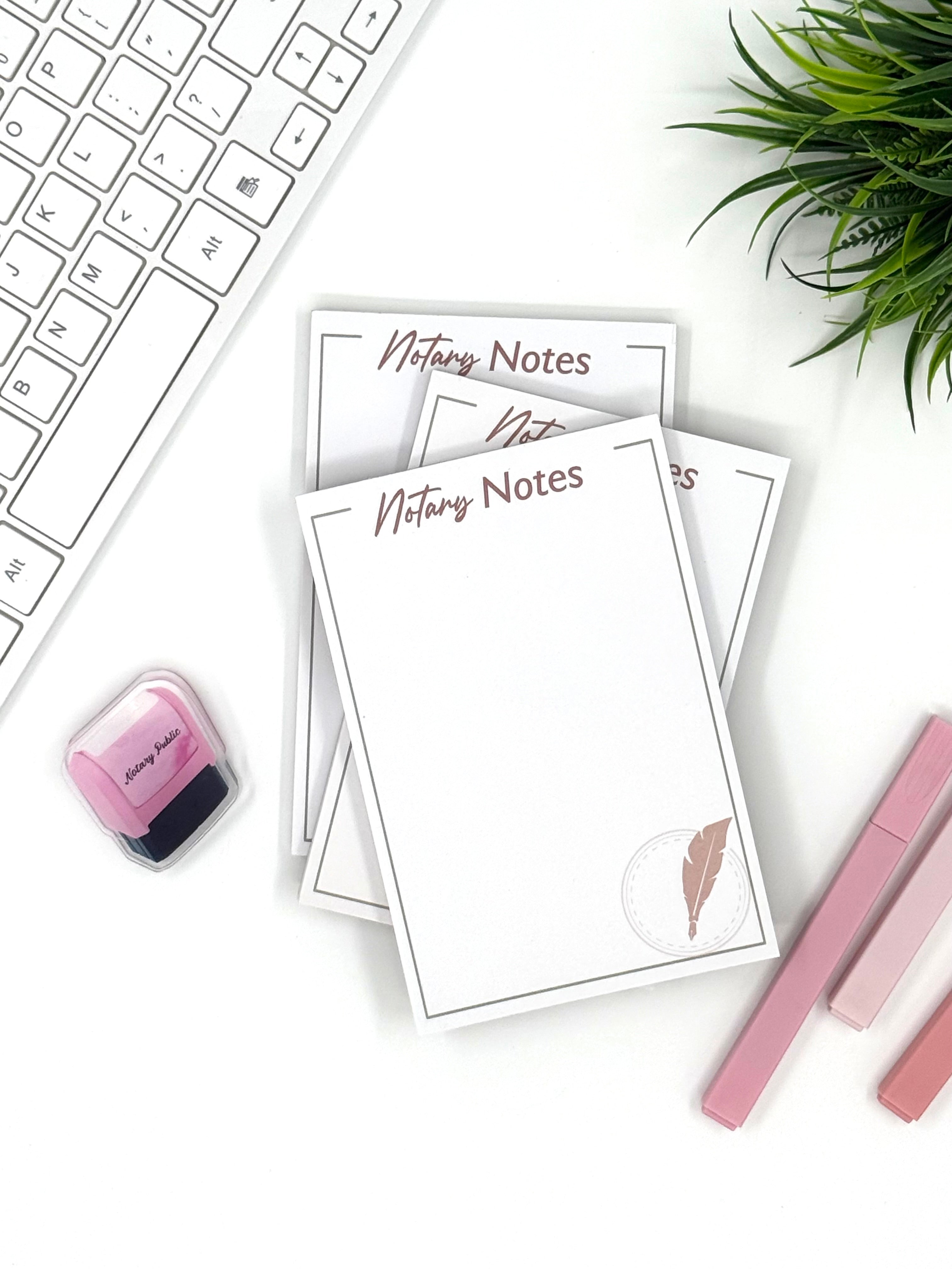 Notary Notes Notepad