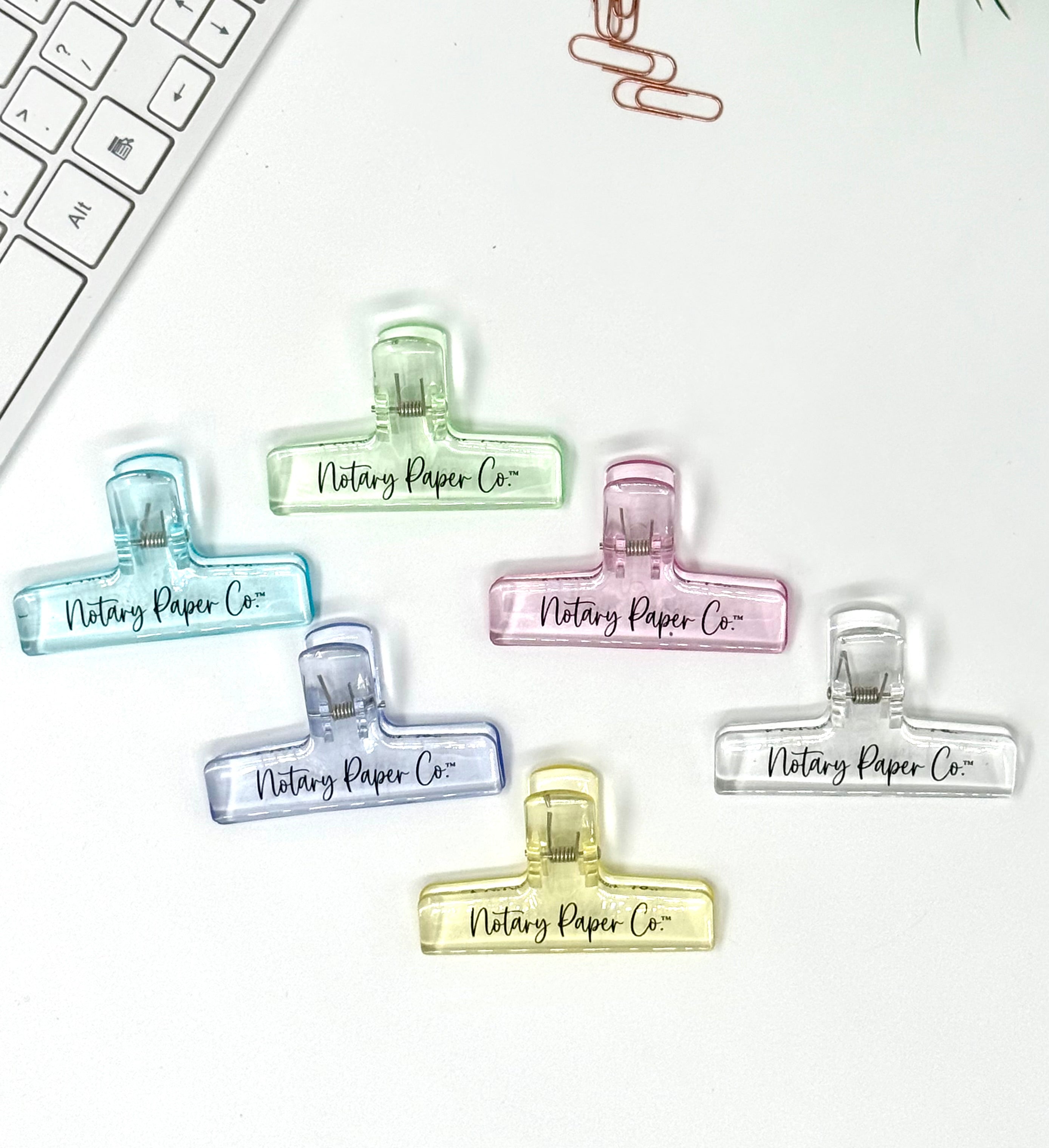 Transparent Binder Clips