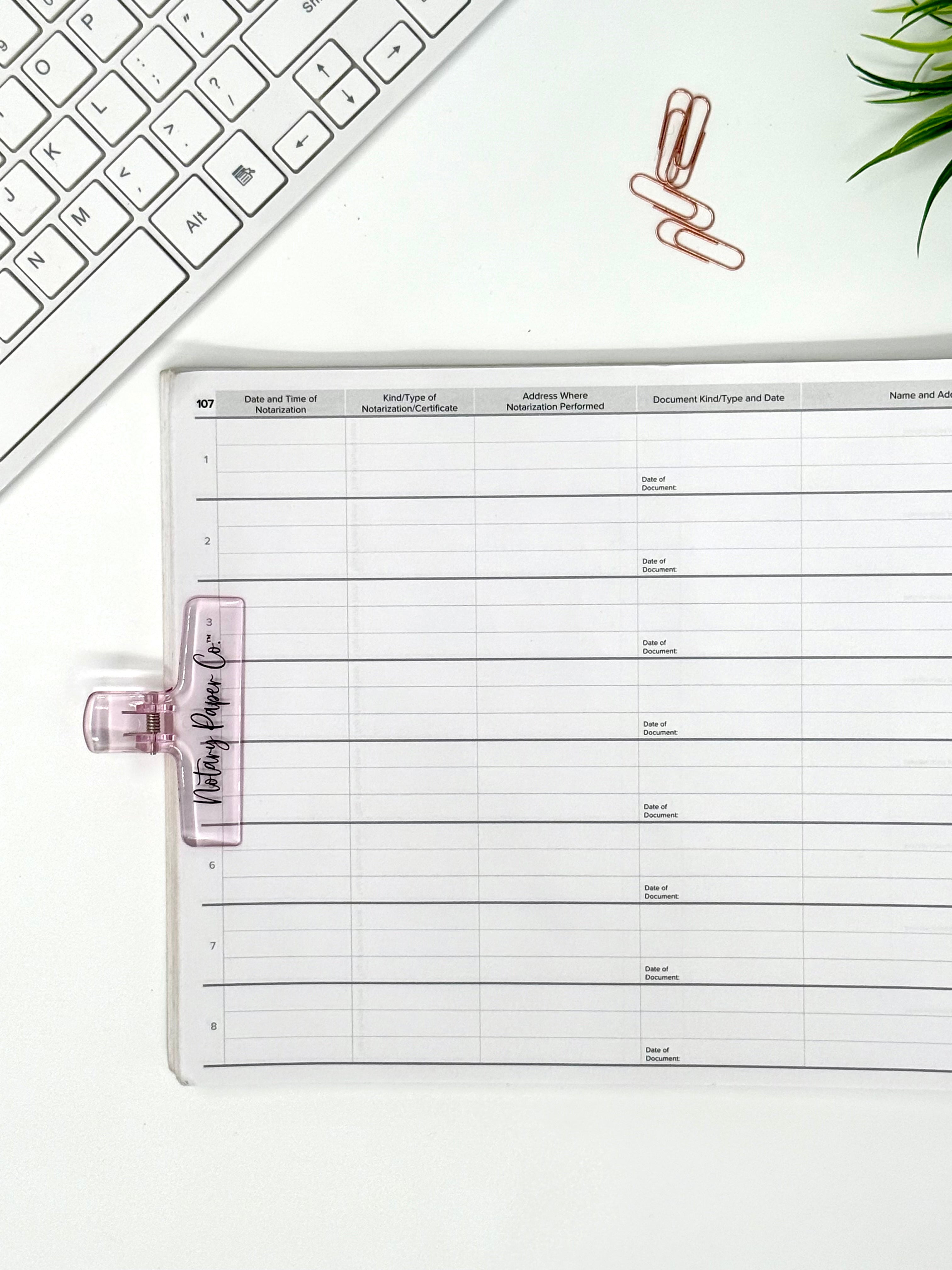 Transparent Binder Clips