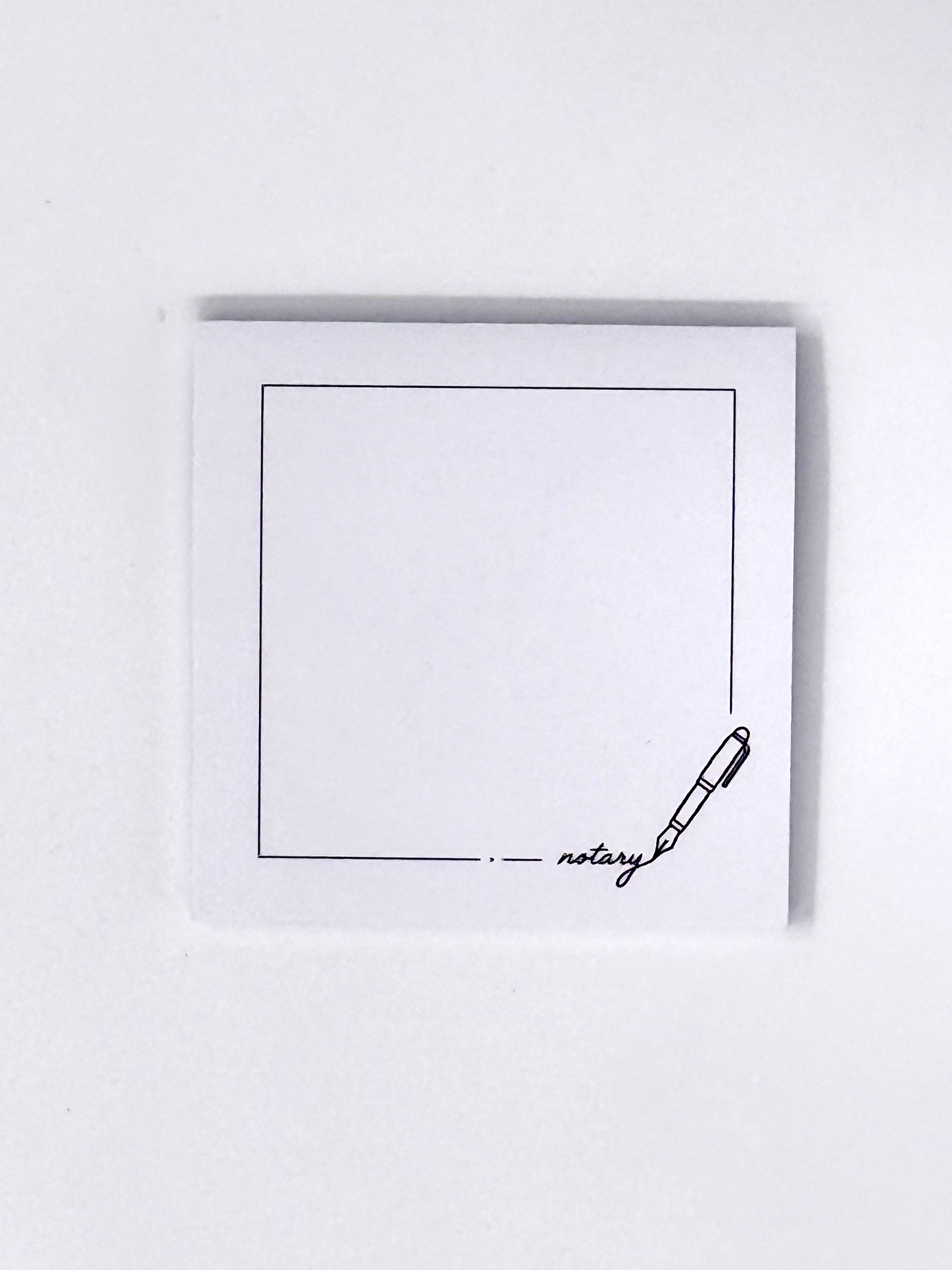 Mini Notary Sticky Notepads
