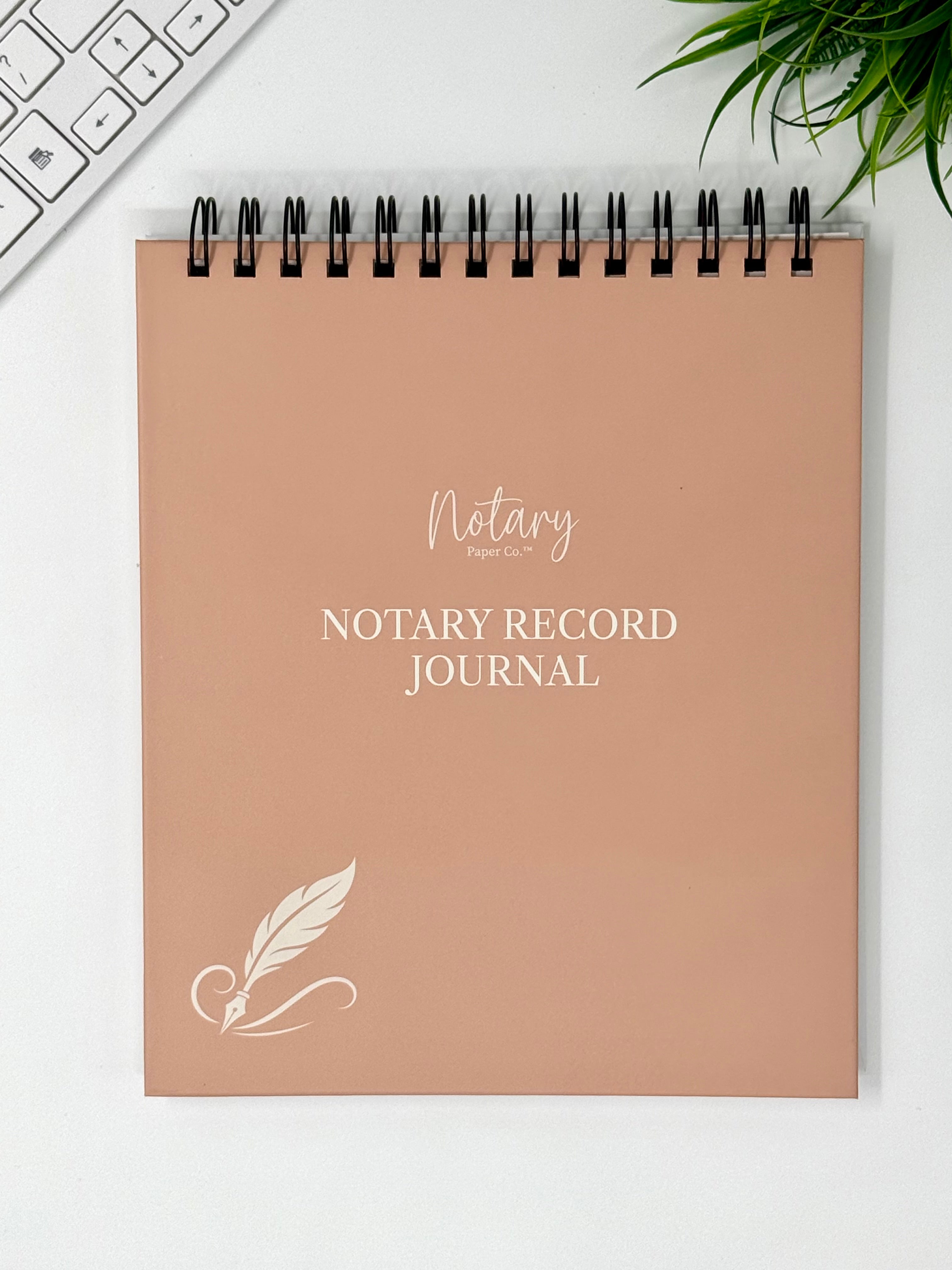 Notary Record Journal – Beige