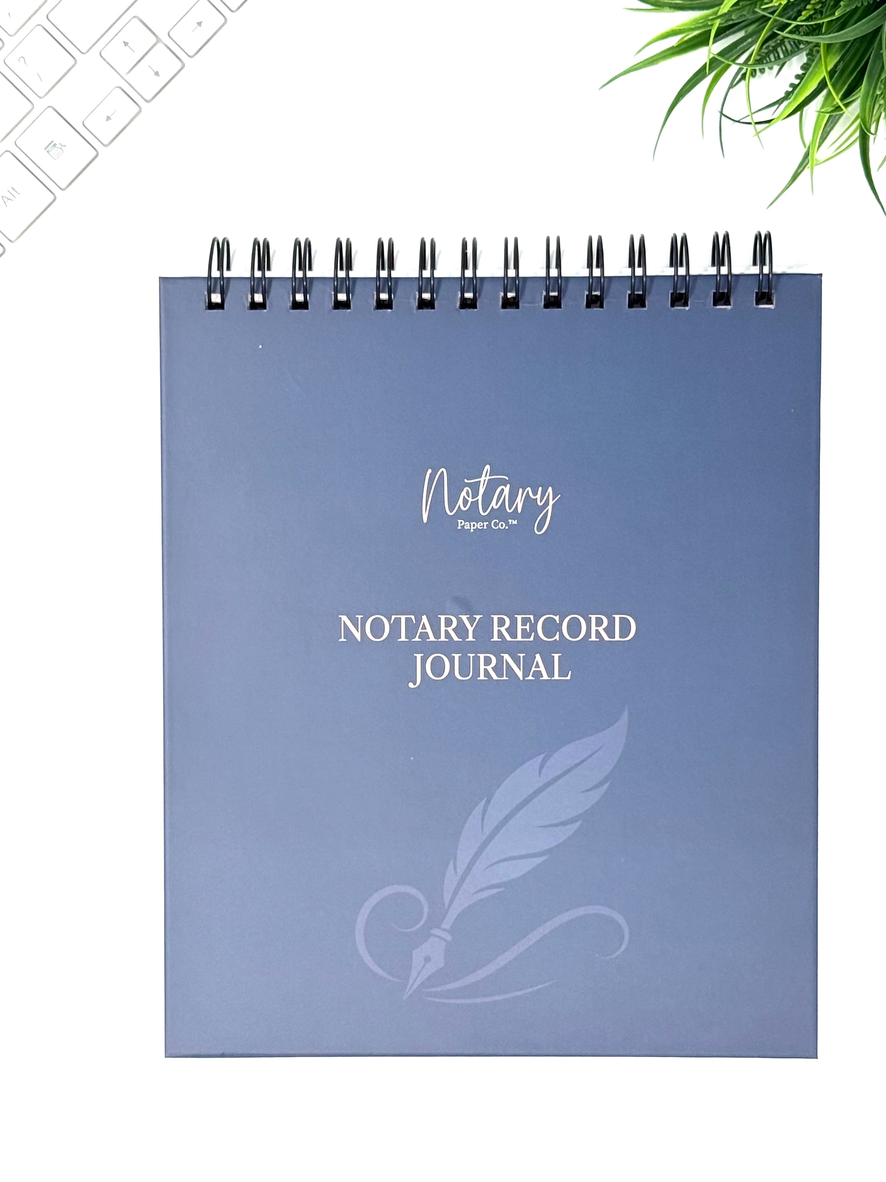 Notary Record Journal – Navy