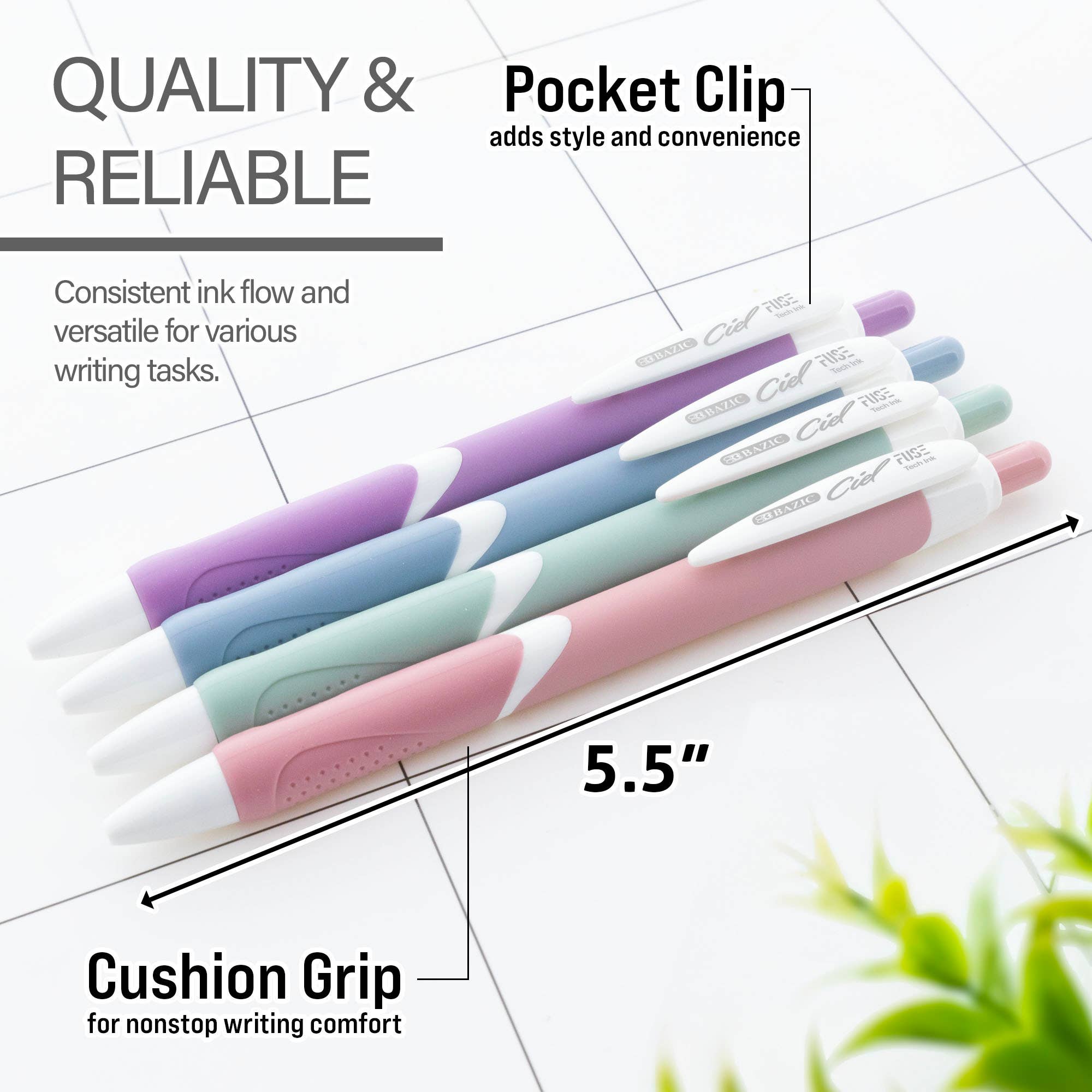 Ciel Serena FUSE Tech Ink Retractable Pen (2/Pack)